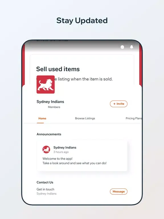 Zrzuty ekranu Sydney Indians iPad 