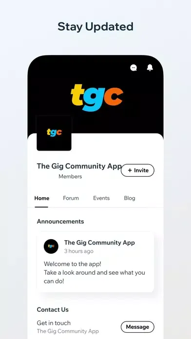The Gig Community App سکرین شاٹس