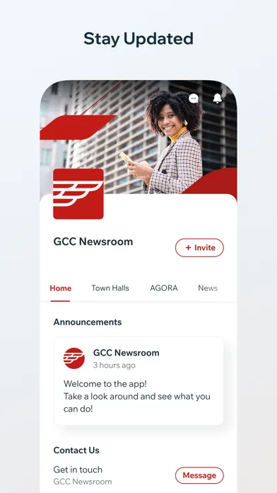 GCC Newsroom Screenshots