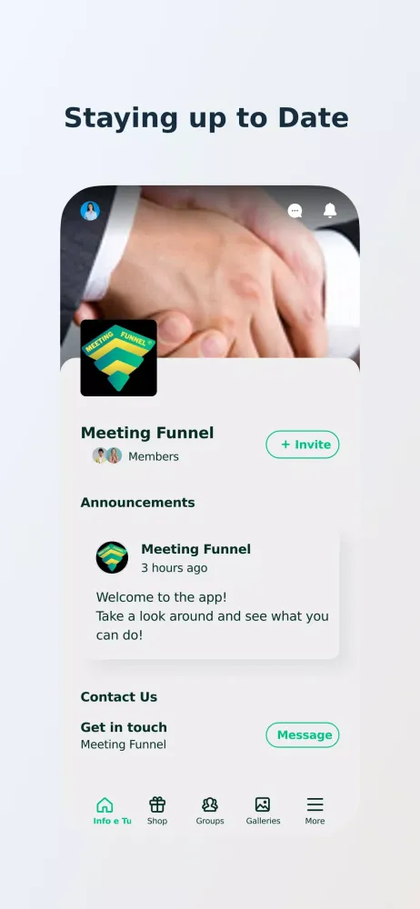 ภาพหน้าจอของ Meeting Funnel