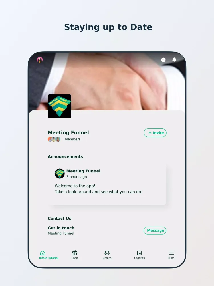 ภาพหน้าจอของ Meeting Funnel