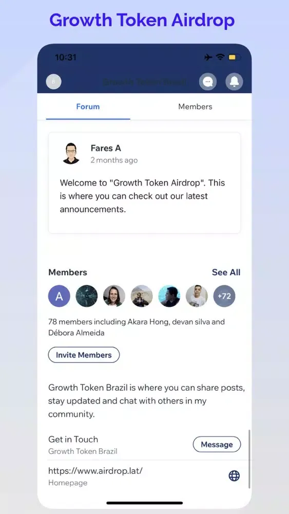 Growth Token Airdrop应用截图