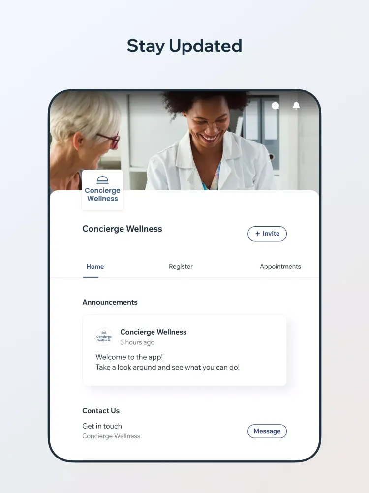 Concierge Wellness Screenshots