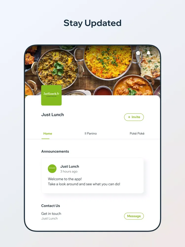 Capturas de pantalla de Just Lunch