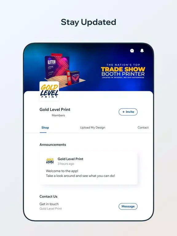 تصاویر Gold Level Print iPad 