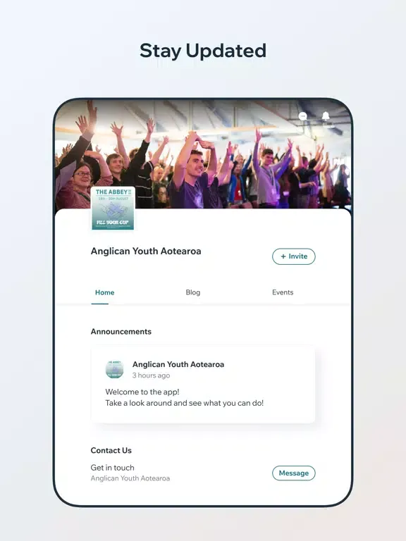 Anglican Youth Aotearoa iPad  Screenshots