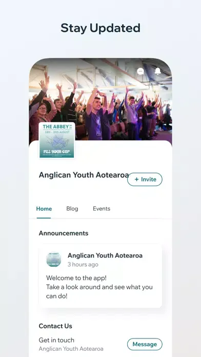 Anglican Youth Aotearoa Screenshots