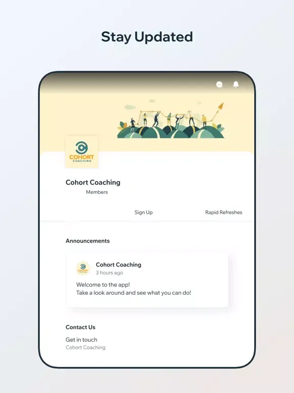 Screenshot di Cohort Coaching iPad 
