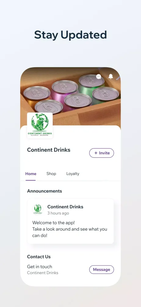 Continent Drinks スクリーンショット