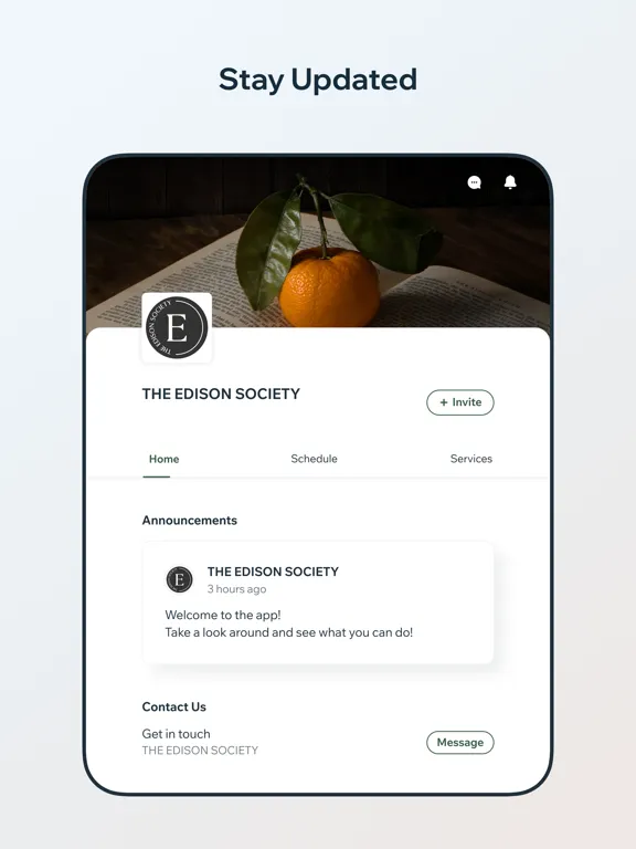 The Edison Society iPad  स्क्रीनशॉट