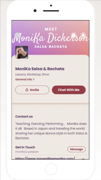 Zrzuty ekranu Monika Dickerson Salsa Bachata