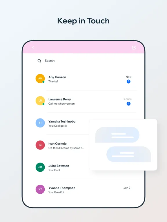 Tangkapan skrin Rose Citron iPad 
