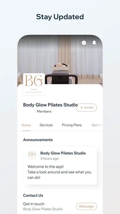 Zrzuty ekranu Body Glow Pilates Studio