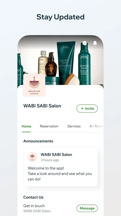 WABI SABI Salon سکرین شاٹس