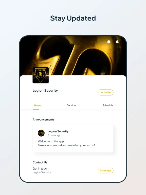 Legion Security iPad 应用截图