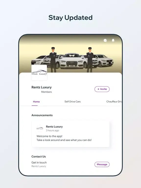 Rentz Luxury iPad  Screenshots