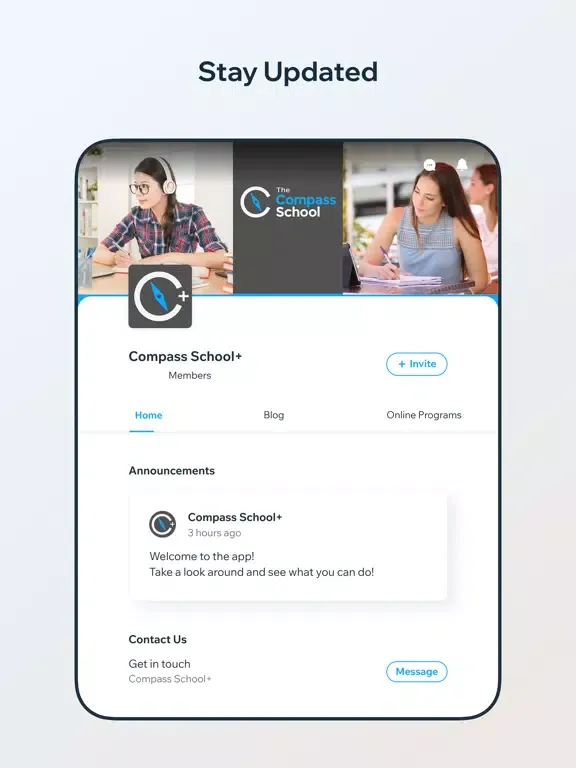 ภาพหน้าจอของ Compass School+ iPad 