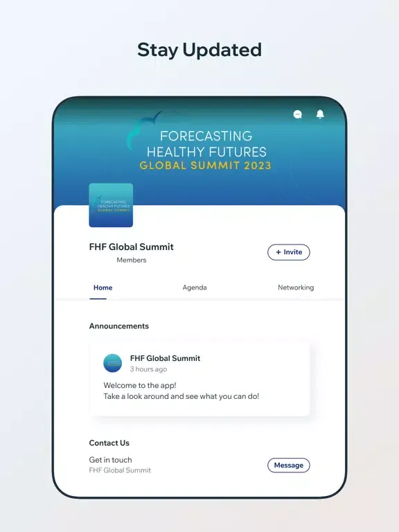 FHF Global Summit iPad  سکرین شاٹس