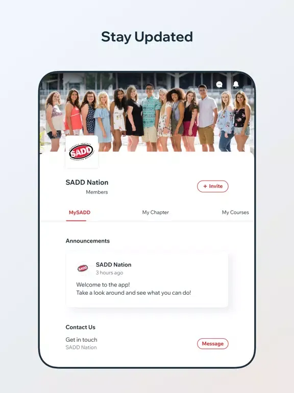 SADD | MySADD iPad  سکرین شاٹس