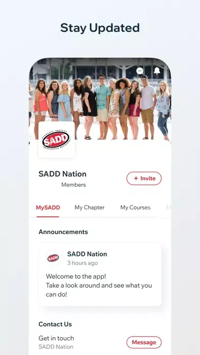 SADD | MySADD سکرین شاٹس