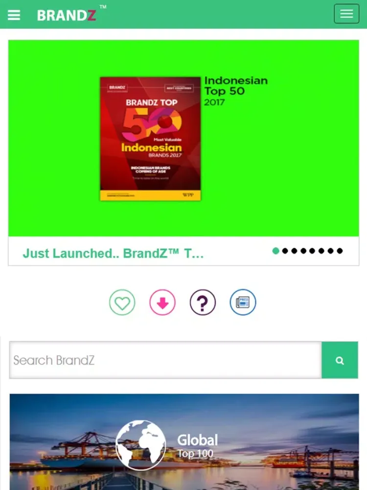 BrandZ iPad  स्क्रीनशॉट