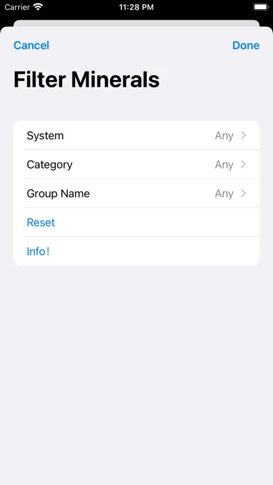 Mineral Search سکرین شاٹس