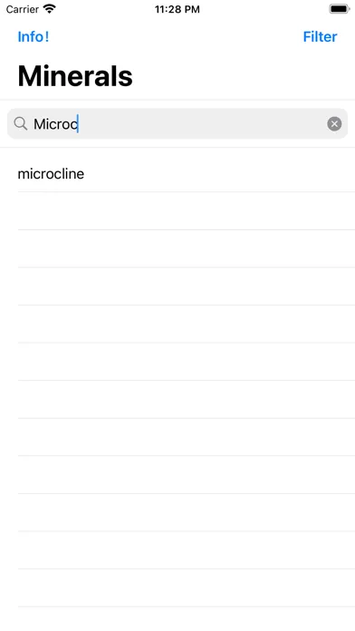 Mineral Search سکرین شاٹس