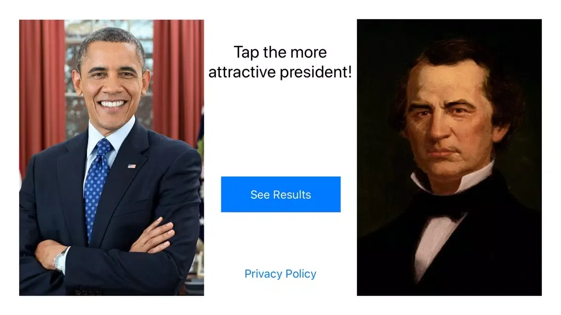 ภาพหน้าจอของ Presidential Attractiveness