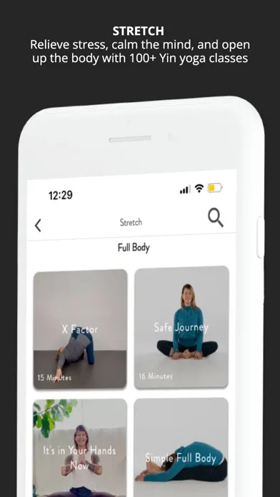 Stretch. Sweat. Align. Screenshots