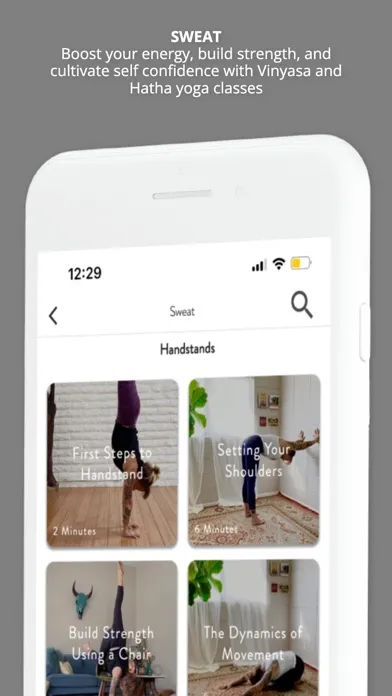 Stretch. Sweat. Align. Screenshots