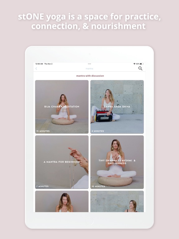 stONE Yoga by Janet Stone iPad 应用截图