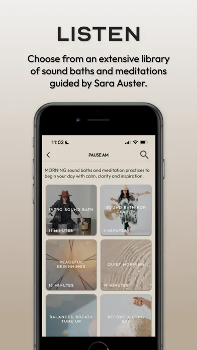 PAUSE Sound Bath | Sara Auster Ekran Görüntüleri