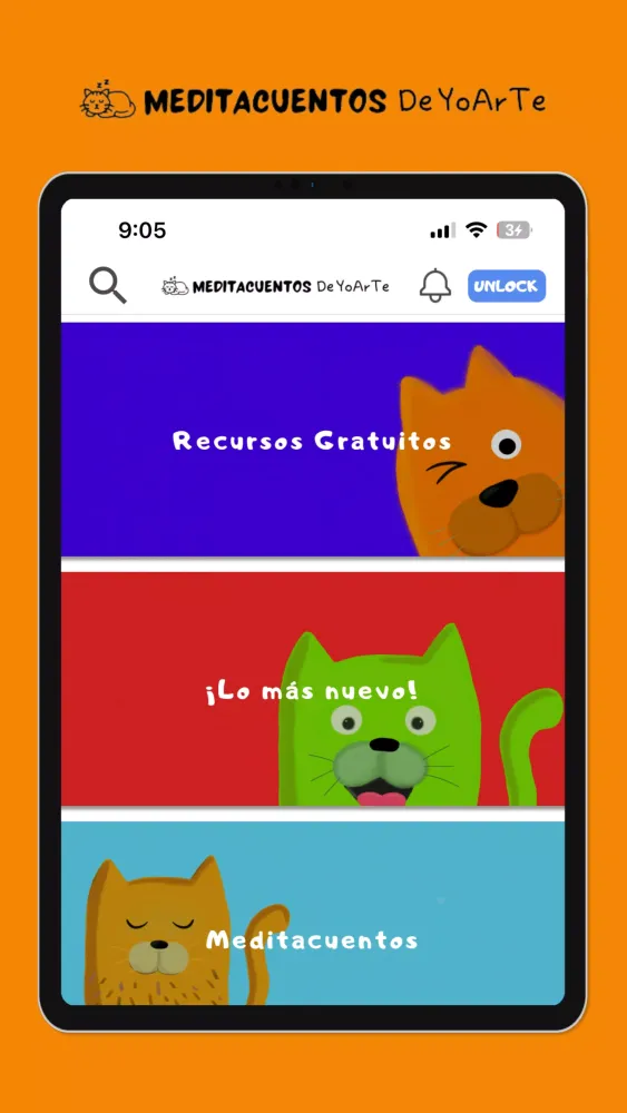 Capturas de pantalla de Meditacuentos de YoArTe