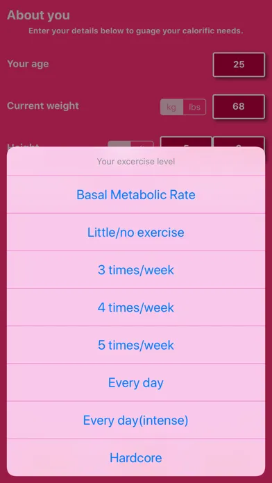 Screenshot di Breastfeeding Caloric Calc