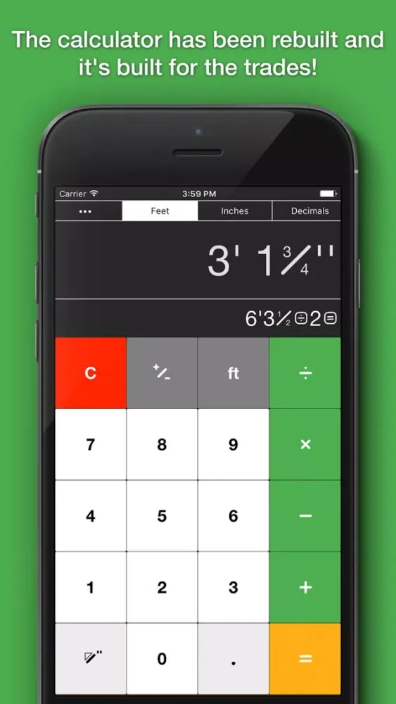Workman's Construction Calculator应用截图