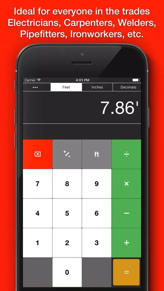 Workman's Construction Calculator应用截图