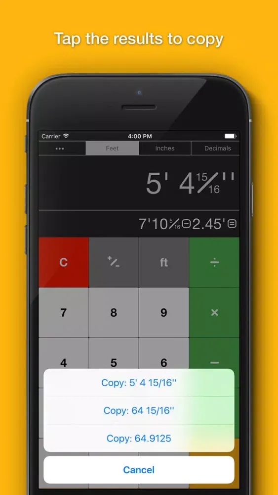 Workman's Construction Calculator应用截图