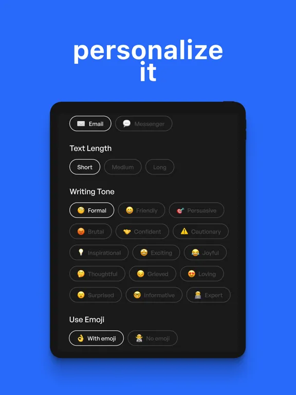 Capturas de pantalla de brevy. - A.I. E-mail assistant iPad 
