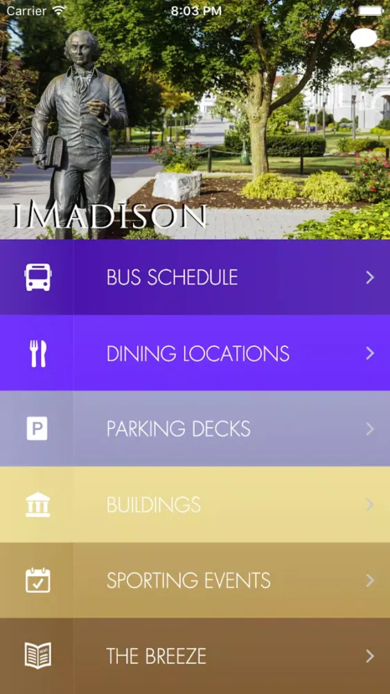 iMadison JMU Screenshots