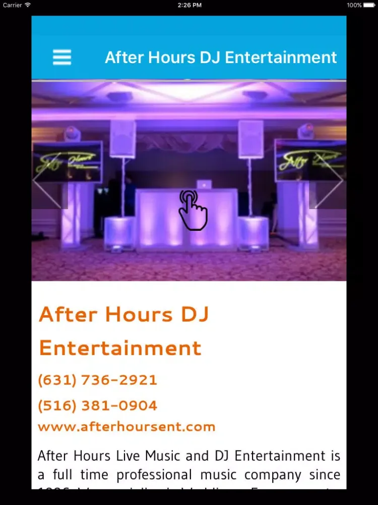 After Hours DJ Entertainment iPad  স্ক্রিনশট