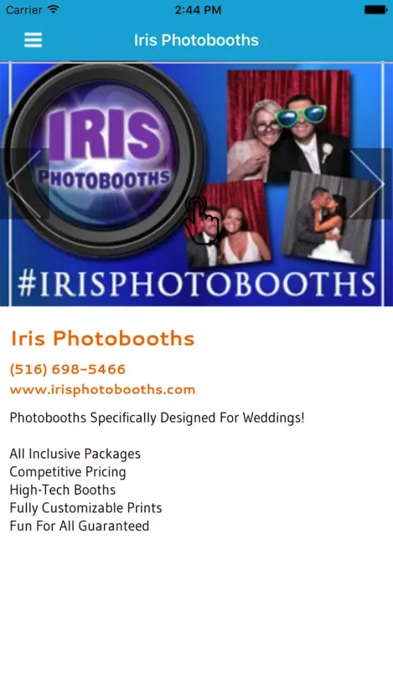 Скриншоты Iris Photobooths
