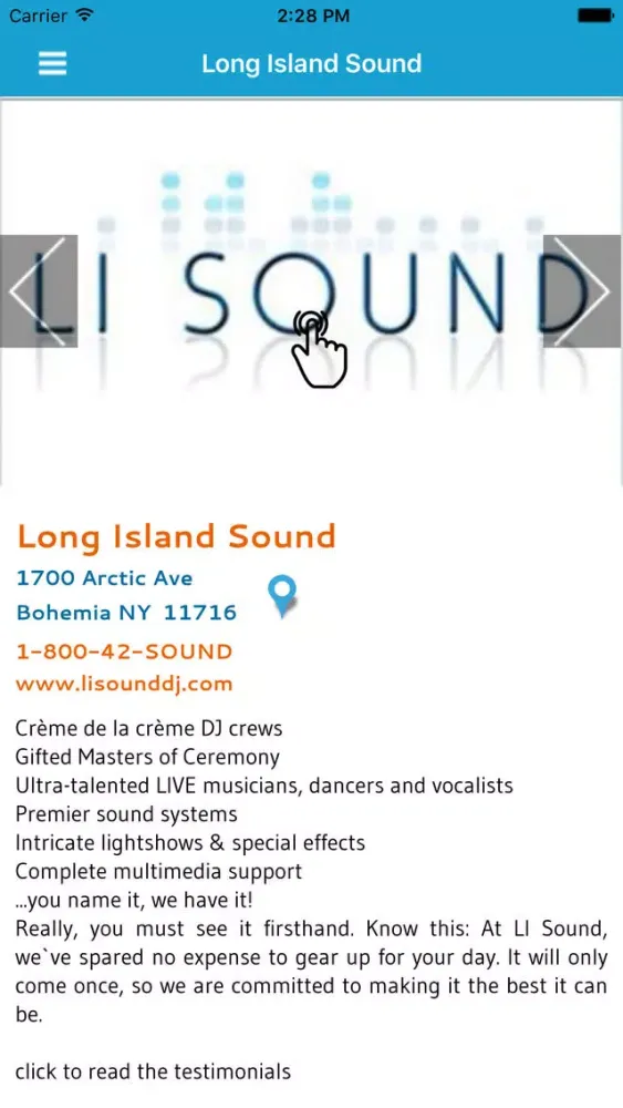 Capturas de tela do Long Island Sound