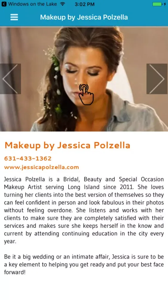 Ảnh chụp màn hình của Makeup by Jessica Polzella
