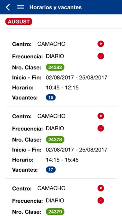 Capturas de tela do BRITANICO APP
