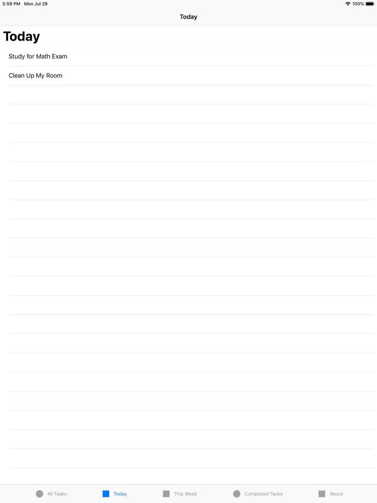 Weekly-The Weekly Task Manager iPad 应用截图