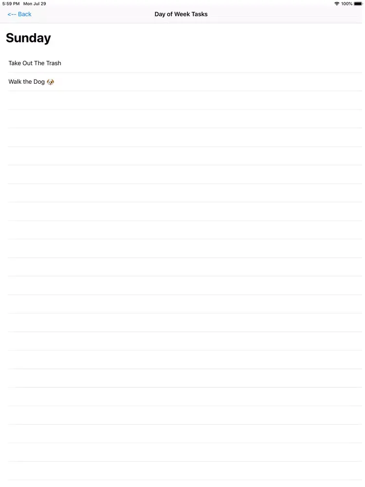 Weekly-The Weekly Task Manager iPad 应用截图
