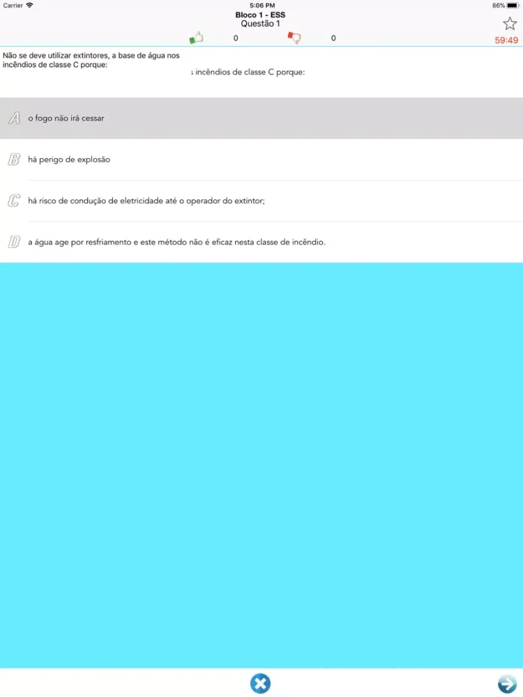 Capturas de pantalla de Simulado CMS Comissários ANAC iPad 