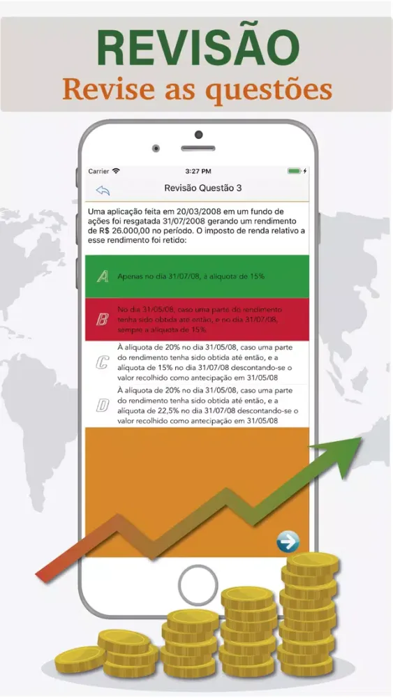 Скриншоты Simulado CPA 20 ANBIMA 2019