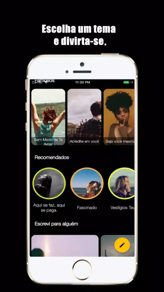 Ảnh chụp màn hình của Queridos Textos Premium