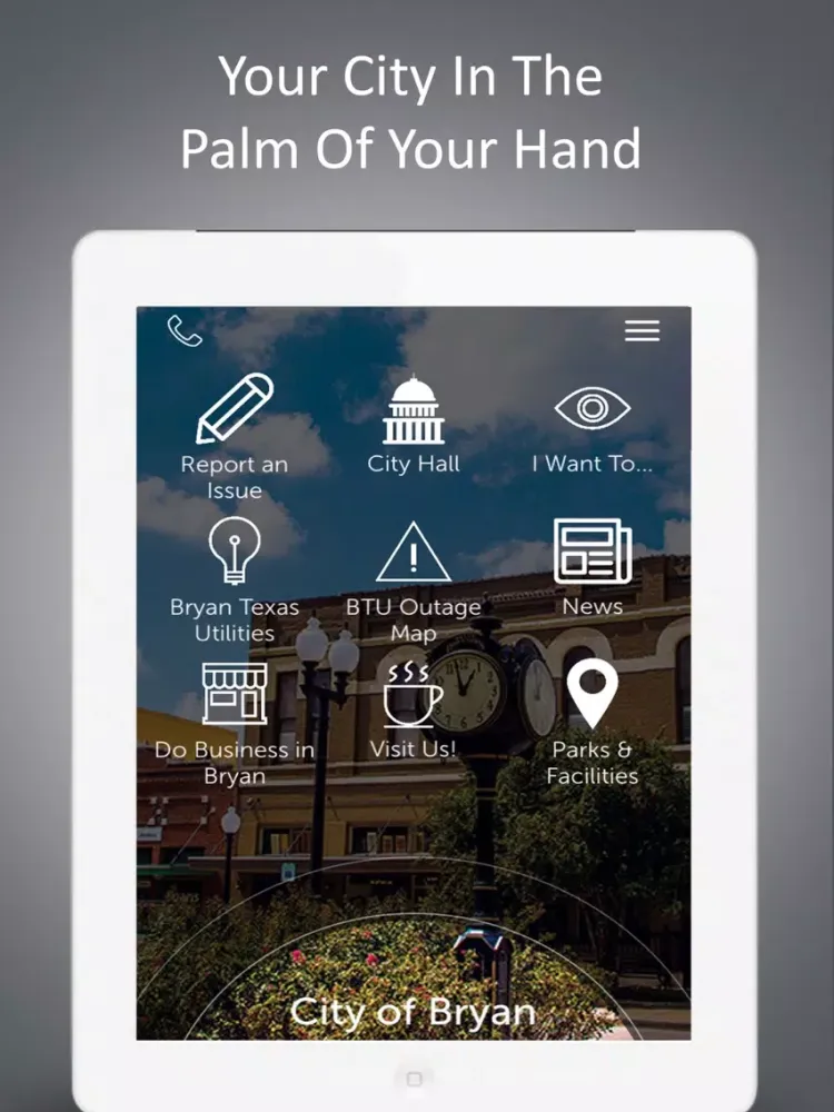 ภาพหน้าจอของ City of Bryan, Texas iPad 